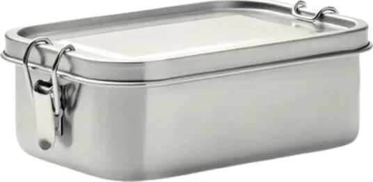 Nichba Design Lunch Box Medium Silver ONE SIZE Nichba Design Lunch Box Medium Silver ONE SIZE
