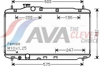 AVA COOLING SYSTEMS HD2296 Radiator motorkjøling