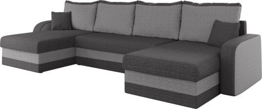 Alvared Sofa Dobbeldivan 4 seter   Lys grå/Grå