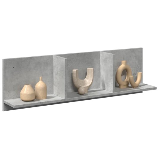 Veggskap 100x16,5x30 cm betonggrå konstruert tre Veggskap 100x16,5x30 cm betonggrå konstruert tre