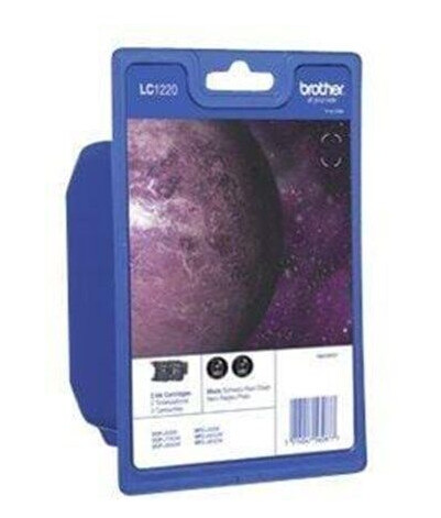 Brother LC1220BK Twin-Pack - Blekkpatron Svart