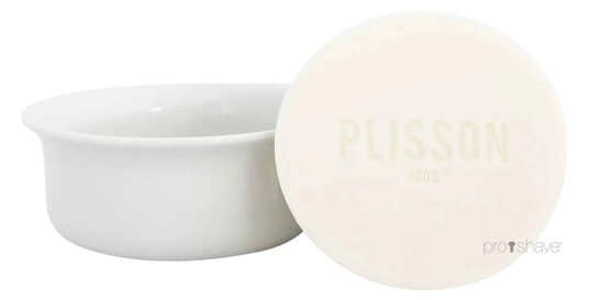 Plisson, Limoges Porcelain Shaving Bowl and Shaving Soap Plisson, Limoges Porcelain Shaving Bowl and Shaving Soap