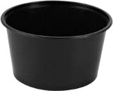 Bæger 450 Ml Ø120x65 Mm Rund Pp Sort,50 Stk/Ps   50 Stk.