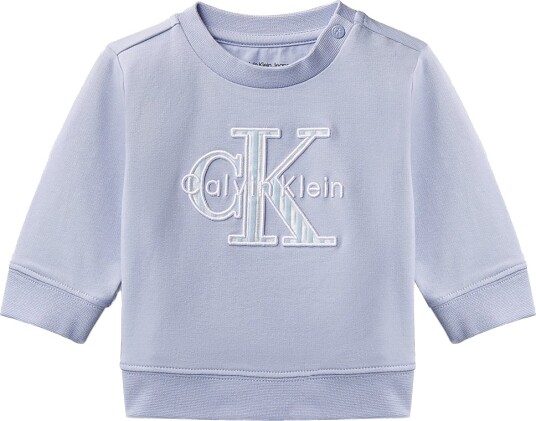 Calvin Klein Collegegenser Monolog Dusk kornblomst Blue Calvin Klein 2 år 92 Collegegenser Blå Lilla