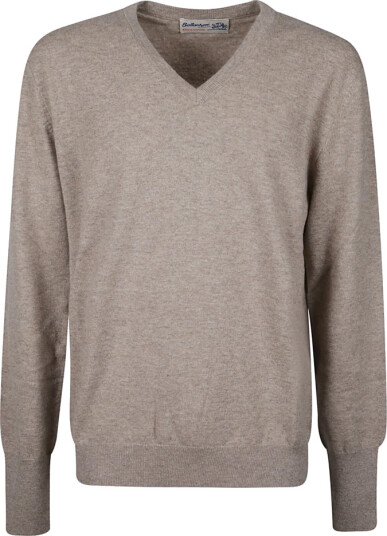 Ballantyne, Herre, Strikkevarer, Beige, M,