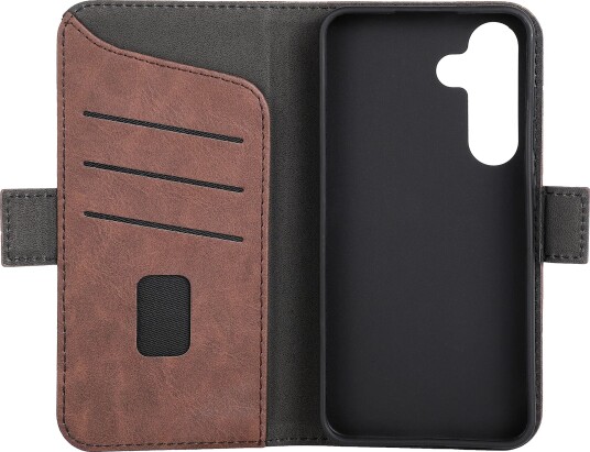 Gear Lommebokdeksel for Samsung Galaxy S24 - Brun med 3 Kortlommer
