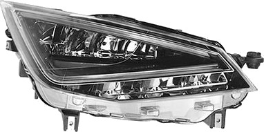 Frontlykter VAN WEZEL 4906966