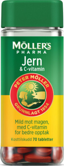 Möller’s Pharma Jern & C-vitamin 70stk