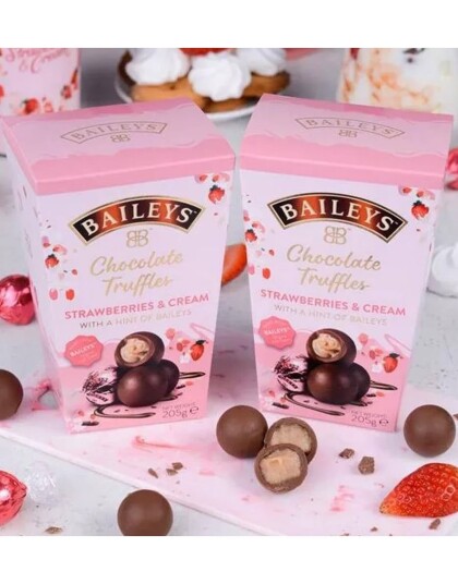 Baileys Sjokolade Trøffler med Jordbær og Krem 205g Baileys Sjokolade Trøffler med Jordbær og Krem 205g