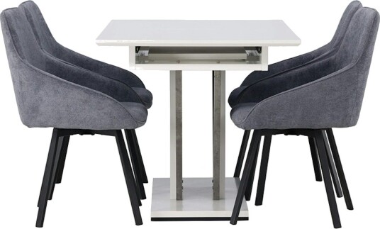 Spisegruppe Venture Home Disa med 4st Rosie Spisestoler