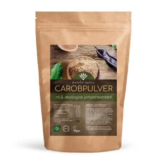 Grateful Nature Carobpulver Økologisk 250 g Grateful Nature Carobpulver Økologisk 250 g