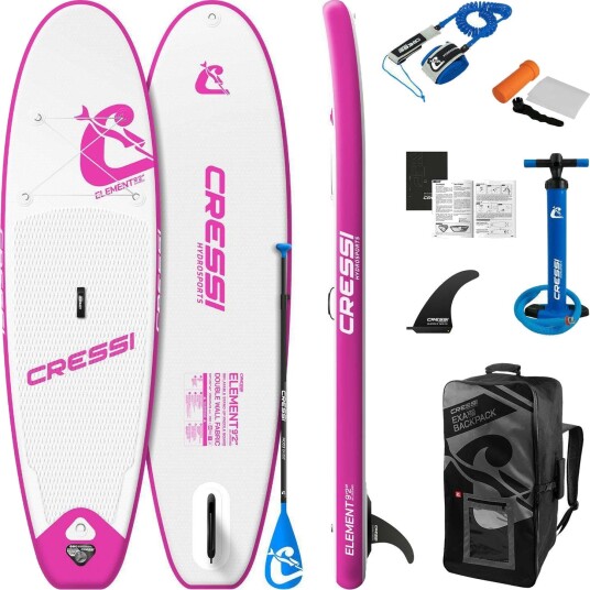 Cressi Element Small All Around ISup Set 9'2, Hvit/Rosa Cressi Element Small All Around ISup Set 9'2, Hvit/Rosa