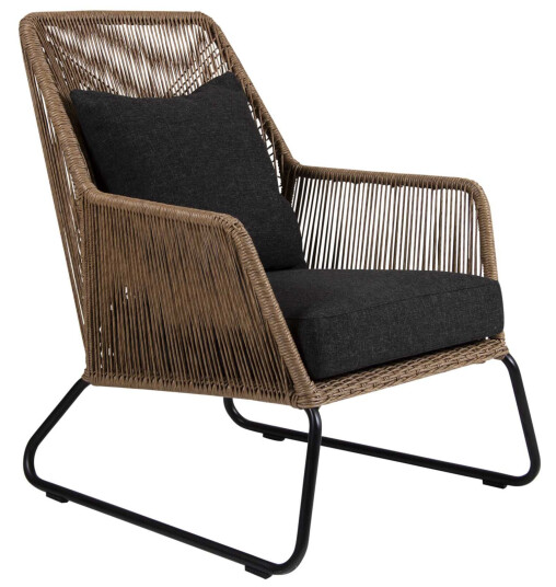 Brafab Midway lenestol Natur med svart pute Natur Brafab Midway lenestol Natur med svart pute Natur