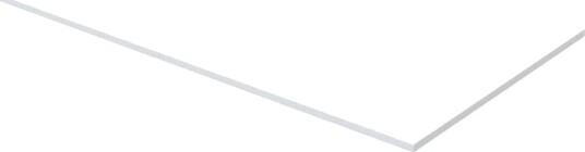 Korsbakken Nice Benkeplate Hvit Matt / 80cm