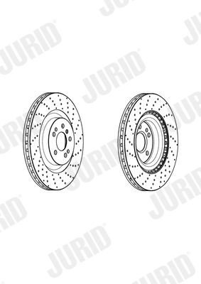 Bremseskive JURID 562954JC-1 Bremseskive JURID 562954JC-1