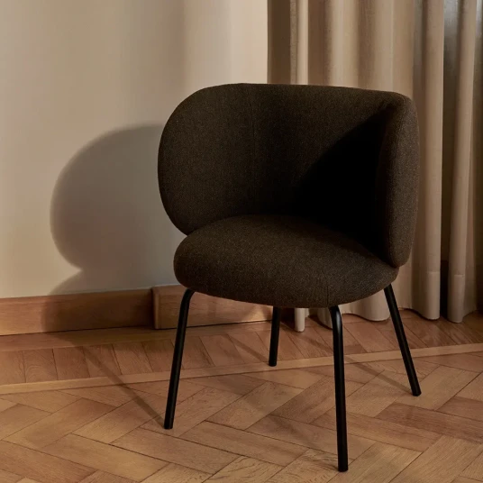 Ferm Living Rico Spisestol Black Hallingdal