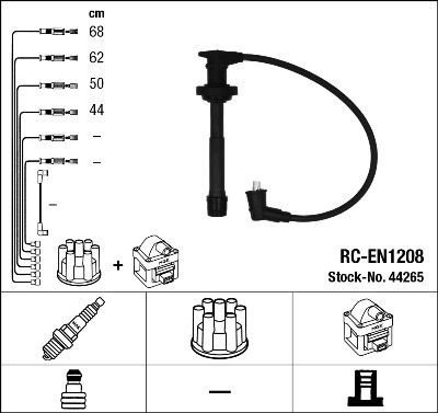 Tennplugg kabelsett NGK 44265