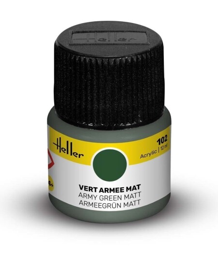 Heller Akryl No 102 Army Green - Matt 12ml