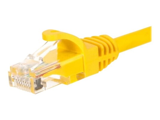 Netrack Koblingskabel Rj-45 Hann Til Rj-45 Hann 50 Cm Utp Cat 6 Formstøpt Uten Hindringer Gul