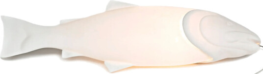 POLSPOTTEN "Mykiss" Fish Lamp   White   L57X W17X H9CM