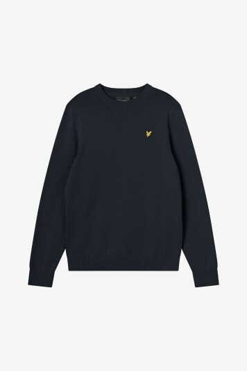 Lyle & Scott Genser Cotton Crew Neck Jumper Blå