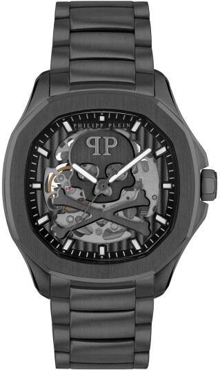 Philipp Plein Herreklokke PWRAA0423 High Conic Sort/Stål Ø42 mm