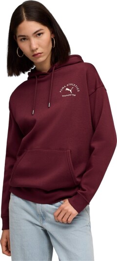 PUMA Puma Class Relaxed Hoodie Fl - Burgundy - M PUMA Puma Class Relaxed Hoodie Fl - Burgundy - M
