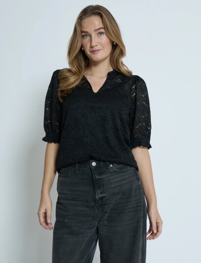 Peppercorn Pckaroline Lace Blouse Black 38 Peppercorn Pckaroline Lace Blouse Black 38