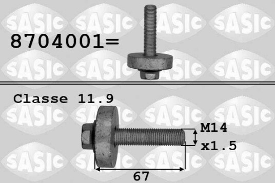 Remskiveskrue SASIC 8704001