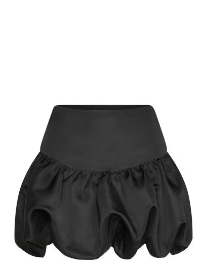 Gina Tricot Satin Balloon Mini Skirt - Black - 42 Gina Tricot Satin Balloon Mini Skirt - Black - 42