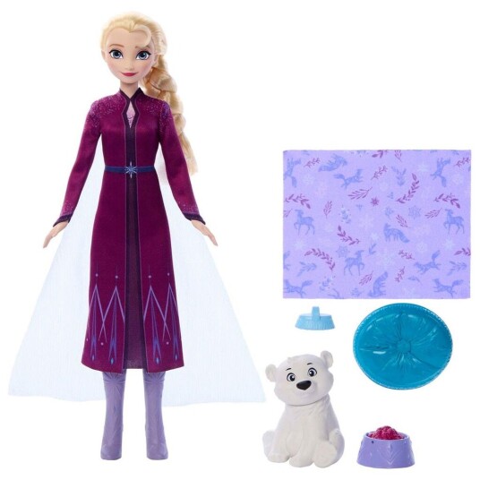 Disney Frozen Elsa Dukke med Bjørneunge - Figurer 4+ år Disney Frozen Elsa Dukke med Bjørneunge - Figurer 4+ år