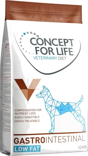 Concept For Life Vet Tørrfôr Veterinary Diet Gastrointestinal Low Fat 12 kg