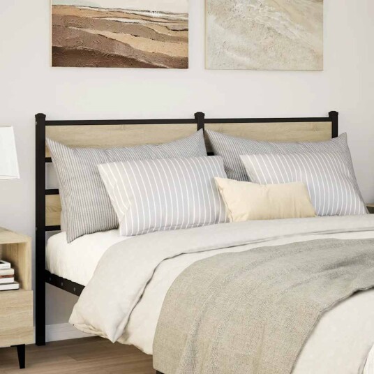 Hodegavl sonoma eik 135 cm jern og konstruert tre 8721158377234