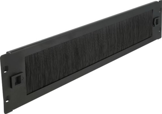 Delock Koststripepanel Rackmonterbar Svart 2U 19" 66346
