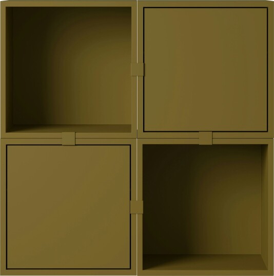 Stacked Configuration 4 Veggoppbevaring Mørkegrønn