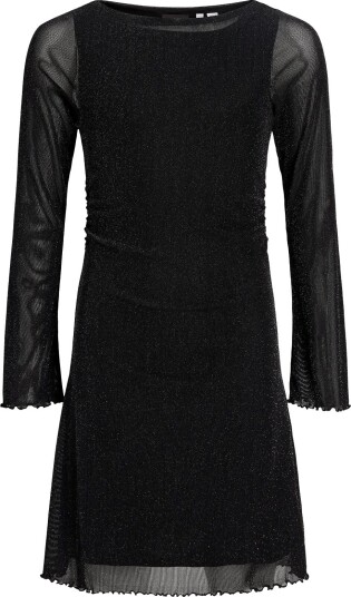 JJXX Kids Jxminna Mesh Glitter Ls Dress Wvn Grl - BLACK - 140