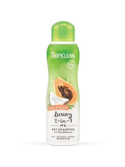 Tropiclean Shampoo And Conditioner 2 In 1 355 ml.