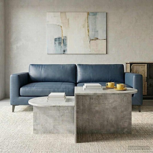  Kaffebord Betonggrå 100 x 50 x 40 cm Konstruert tre