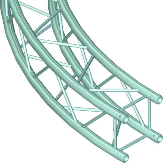 Alutruss Quadlock 6082 Element F.Circle 6m In.45°