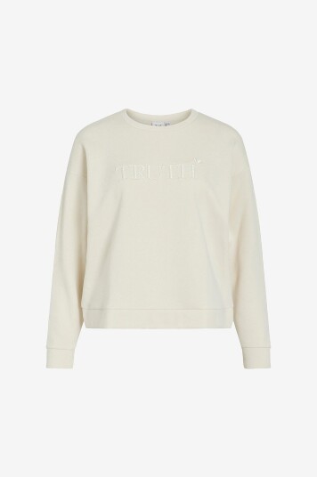Vila Collegegenser viElsk L/s O neck Grå Vila Collegegenser viElsk L/s O neck Grå
