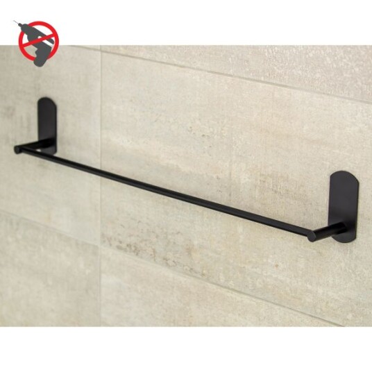 Design4Bath Profile Line Håndklestang matt svart borefri Baderom