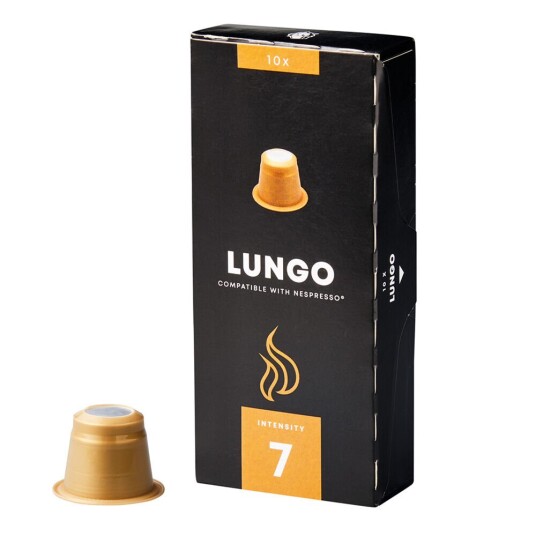 Nespresso Kaffekapslen Lungo til Nespresso. 10 kapsler Nespresso Kaffekapslen Lungo til Nespresso. 10 kapsler