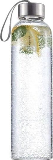 Vannflaske 550 ml Sportsglassflaske med stropp BPA fri Bærbar Miljøvennlig Lekkasjesikker Stilig Bærbar