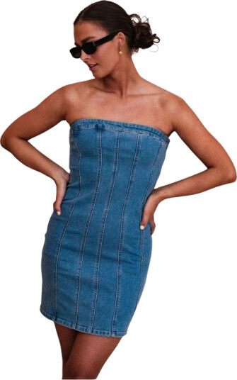 Vero Moda Dame Kjoler Blå XL,
