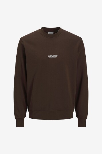 Jack & Jones Collegegenser jjeSoho Sweat Crew Neck Brun