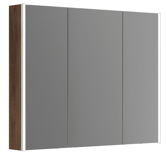 Dansani Ambi Speilskap med LED-lys 100x14,5x80 cm Brun Eik Dansani Ambi Speilskap med LED-lys 100x14,5x80 cm Brun Eik