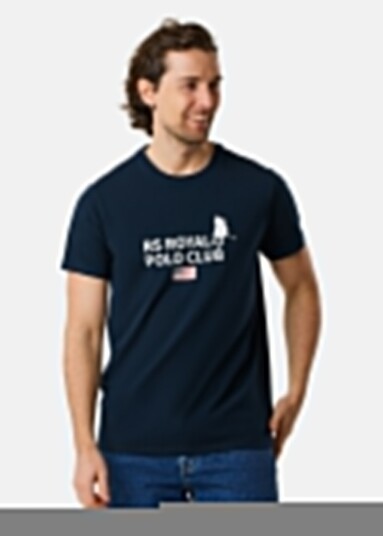 Rs Polo Rs Polo Logo Tee Dk. Navy S T Shirts