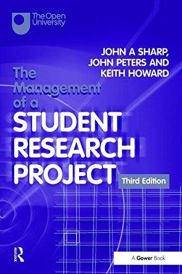 The Management Of A Student Research Project Av John A Sharp, John Peters, Keith Howard