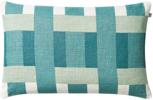 Chhatwal & Jonsson Benaras putetrekk 40x60 cm Heaven blue aqua palace blue
