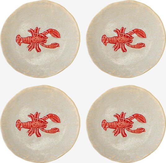 Bloomingville Hadden Plate - RED - Ø 13 cm